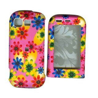 Hard Plastic Snap on Cover Fits LG AX840 UX840 Tritan Daisey Pink Alltel Cell Phones & Accessories