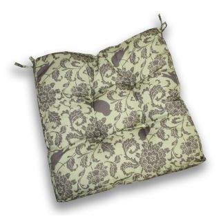 Day Flower 19 x 19 Tufted Cushion with Ties   Set of 2   Outdoor Cushions