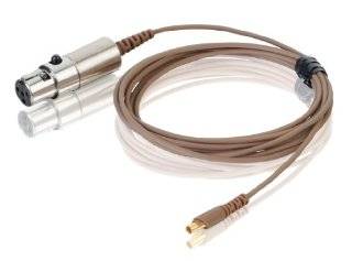 Countryman E2CABLEC2S2 E2 Earset Duramax Aramid Reinforced Snap On Cable for Sennheiser SK2000 Transmitter (Cocoa) Musical Instruments