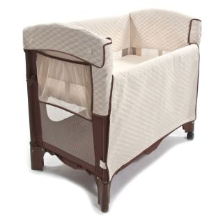 Arms Reach Mini Convertible Arc Co Sleeper Bassinet   Cocoa/Natural   Play Yards