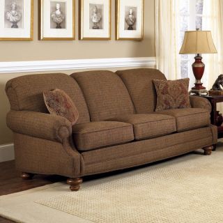 Charles Schneider Burton Russet Fabric Sofa with Accent Pillows   Sofas