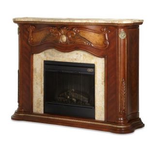 Amini Cortina Marble Top Fireplace with Electric Heater Insert   Electric Fireplaces