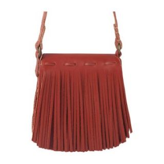 Minnetonka Hobo Fringe Bag   Smooth Red Leather   Handbags