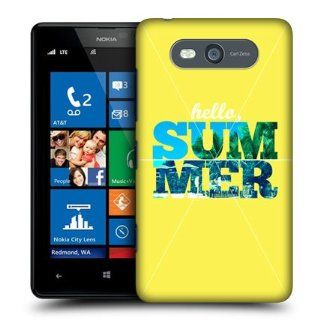 Head Case Designs Hello Summer Snapshots Hard Back Case Cover For Nokia Lumia 820 Cell Phones & Accessories