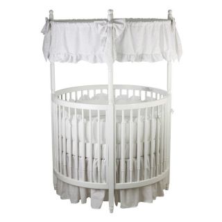 Dream On Me Sophia Posh Circular Crib   White   Baby Cribs