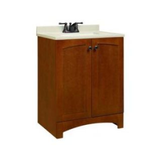 American Classics Melborn 24 in. Single Bathroom Vanity with Wheat Solid Surface Top   Single Sink Bathroom Vanities