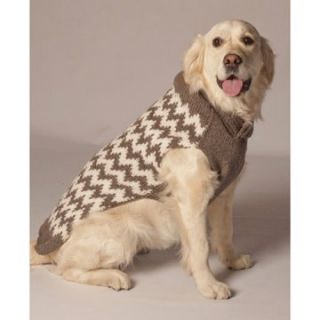 Chilly Dog Chevron Dog Sweater   Gray / White   Dog Sweaters and Shirts