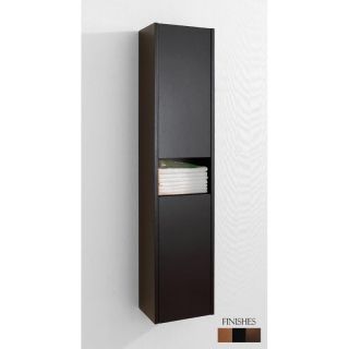 Virtu USA Delmore 12 in. Vanity Side Linen Cabinet   Espresso   Wall Cabinets
