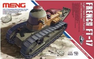 Meng French FT 17 Light Tank with Cast Turret Toys & Games