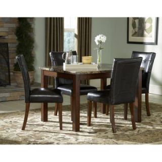 Achillea 48 in. Dining Table with Faux Marble Top   Dining Tables