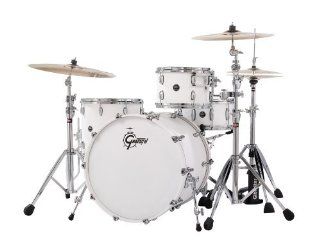 Gretsch New Renown Maple 3 Piece Euro Drum Set Shell Pack   Satin White Musical Instruments