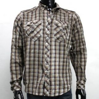 Remetee Men's Western Shirts LS Woven (M, Chocholate (Magic Touch)) at  Mens Clothing store