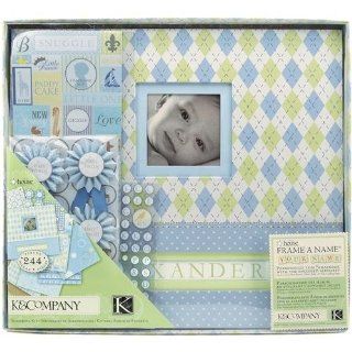 K&Company Little House Boxed Baby Boy 12 by 12 Inch Scrapbook Kit