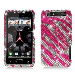 Aimo Wireless MOTXT912PCDI186 Bling Brilliance Premium Grade Diamond Case for Motorola Droid RAZR XT912   Retail Packaging   Hot Pink Cell Phones & Accessories