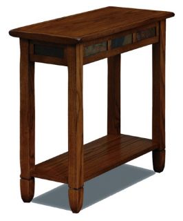 Leick 10060 Favorite Finds Rustic Slate Chairside Table   End Tables