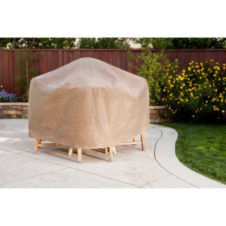 Duck Covers Patio Table & Chair Set Cover With Optional Rechargeable Inflator   Square   Outdoor Furniture Covers