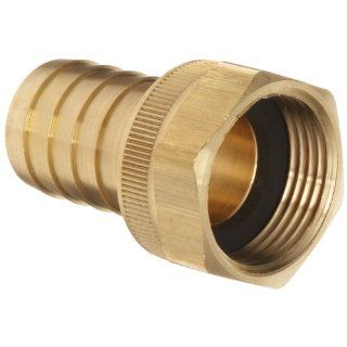 Dixon BS848 Brass Hose Fitting, Machined Coupler with Swivel Nut, 1" NPSH Female x 1" Hose ID Barbed