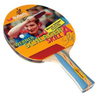 Butterfly Schlager Skill Racket with Flared Handle   Table Tennis Paddles