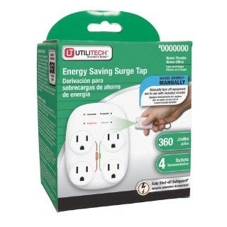 UtiliTech Energy Saving Surge Tap Item# 0371607 Model# UTPBRCS4 UPC# 054732814961   Power Strips And Multi Outlets  