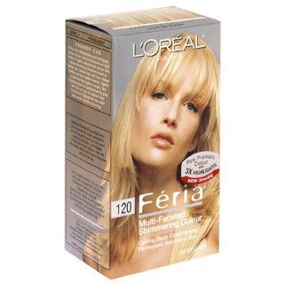 Loreal Paris Feria Multi faceted Shimmering Colour 120 Platinum Crystal Hi lift Ash Blonde  Chemical Hair Dyes  Beauty