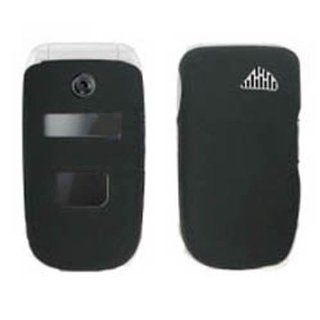 Hard Plastic Snap on Cover Fits Sony Ericsson Z310 Z310a Solid Black (Rubberized) AT&T Cell Phones & Accessories