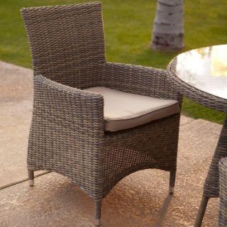 Belham Living Bella All Weather Wicker Patio Dining Chair   Set of 2   Outdoor Dining Chairs