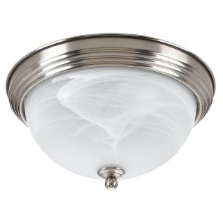 Sea Gull Bathroom Ceiling Light   12.5W in. Brushed Nickel   Ceiling Lighting