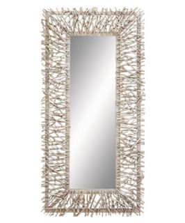 Rectangular Abstract Wood Branch Wall Mirror   41.5H x 19W in.   Wall Mirrors