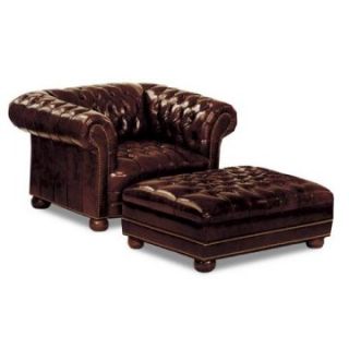 Distinction Leather Tufted Chesterfield Leather Chair   Leather Club Chairs