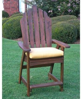 Acacia Adirondack Patio Bar Chair   Set of 2   Adirondack Chairs