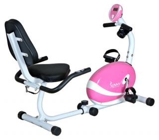 Sunny Health & Fitness Pink Magnetic Recumbent Exercise Bike   Exercise Bikes