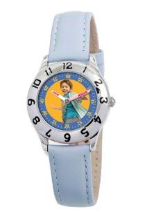 Disney Wizards of Waverly Kids' D854S400 Max Time Teacher Blue Leather Strap Watch Watches