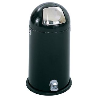 Safco Dome Top Step Round Metal 9 Gallon Trash Can   Kitchen Trash Cans