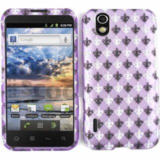 For Lg Marquee / Ignite Ls 855 Saints Fleur De Lis Purple Matte Texture Case Accessories Cell Phones & Accessories
