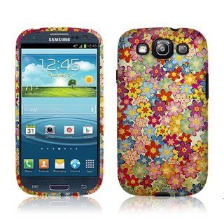 TaylorHe Colourful Floral Patterns Samsung Galaxy S3 Siii i9300 Hard Case Printed Samsung Galaxy S3 Siii i9300 Cases UK MADE All Around Printed on Sides 3D Sublimation Highest Quality Cell Phones & Accessories