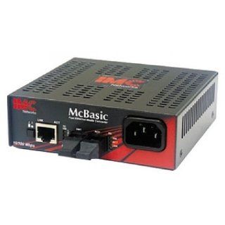 IMC NETWORKS UTP to Fiber Media Converter / 1 x RJ 45 , 1 x SC Duplex   10/100Base TX, 100Base FX   Wall mountable, Rack mountable / 855 10268 / Computers & Accessories