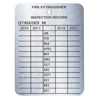 Metal 4 Year Inspection Tag, 2009 2012   Fire Extinguishers  