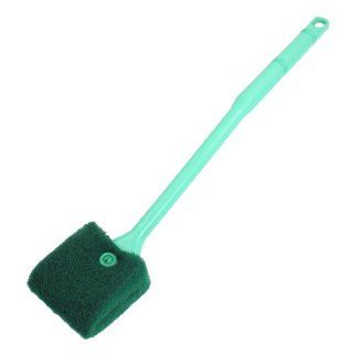 Green Plastic Handle Sponge Cleaning Brush Cleaners for Fish Tank 16" Long  Aquarium Algae Scrapers 