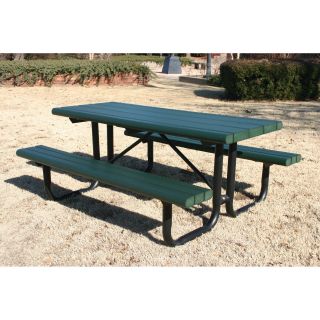 Recycled Plastic Wood Series   Metal frame   Picnic Tables
