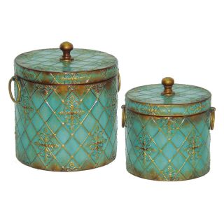 Elk Lighting Roth Round Keepsake Boxes   Set of 2   Decorative Boxes & Baskets
