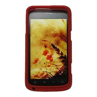 Rubberized Red Snap On Cover for ZTE Warp N860 Cell Phones & Accessories