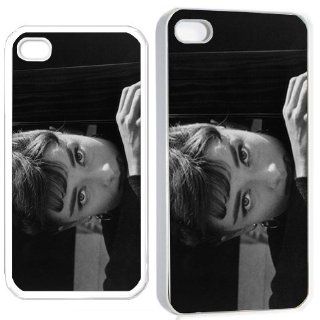 audrey hepburn v1 iPhone Hard 4s Case White Cell Phones & Accessories