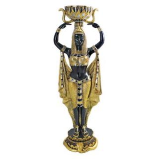 Design Toscano 52.5H in. Cleopatras Nubian Maiden Statue   Floor Vases