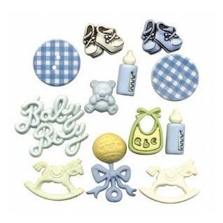 12 PACK BUTTON THEME PACKS BABY BOY Papercraft, Scrapbooking (Source Book)