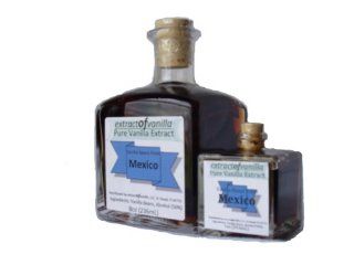 Mexico Pure Vanilla Extract 8oz  Natural Flavoring Extracts  Grocery & Gourmet Food