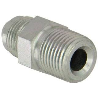 Eaton Aeroquip 2021 8 8S Male Connector, Male 37 Degree JIC, Male Pipe Thread, JIC 37 Degree & NPT End Types, Carbon Steel, 1/2 JIC(m) x 1/2 NPT(m) End Size, 1/2" Tube OD Flared Tube Fittings 