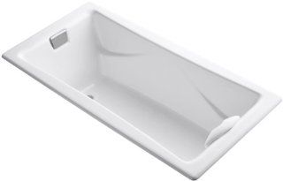 KOHLER K 863 0 Tea for Two 6 Foot Bath, White   Freestanding Bathtubs  