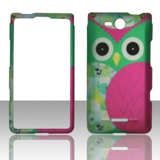 2D Green Owl LG Lucid 4G LTE VS840 Verizon Case Cover Phone Snap on Cover Cases Faceplates Cell Phones & Accessories