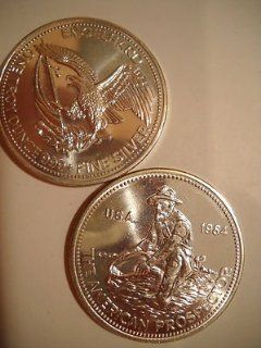 1985 Engelhard Prospector 1 oz troy .999+ fine silver Very NICE coins no scratch 