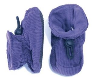 Melton Cotton Corduroy Booties   Purple Baby Products Shoes